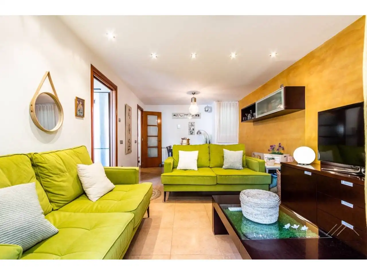 Wohnzimmer von Dachboden zum Verkauf in Terrassa mit Klimaanlage, Heizung und Terrasse