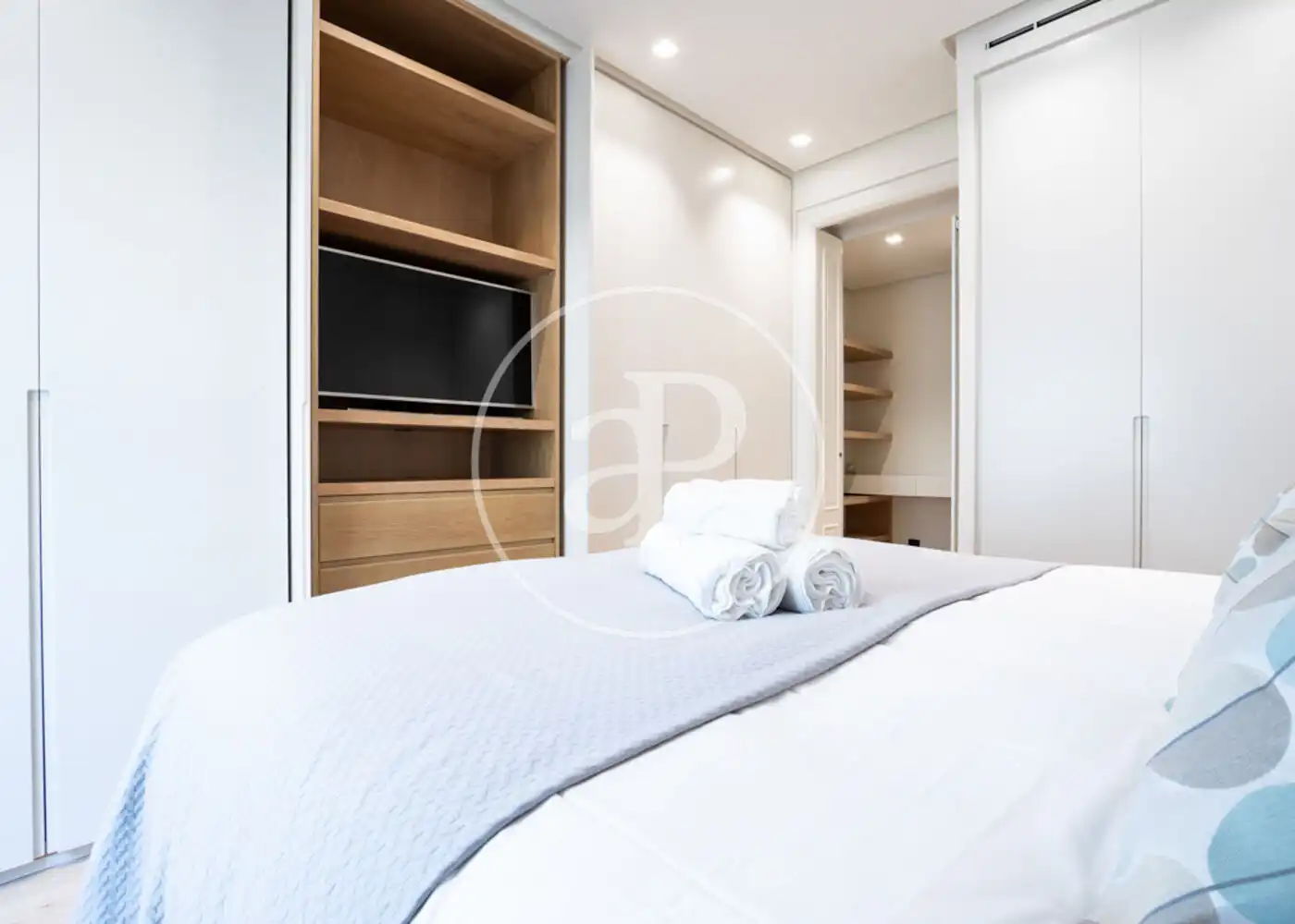 Schlafzimmer von Wohnung zur Miete in Barrio de Salamanca