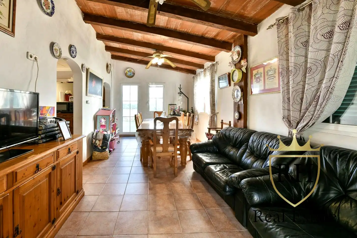 Sala de estar de Casa o chalet en venta en Algaida con Jardín privado, Terraza y Trastero