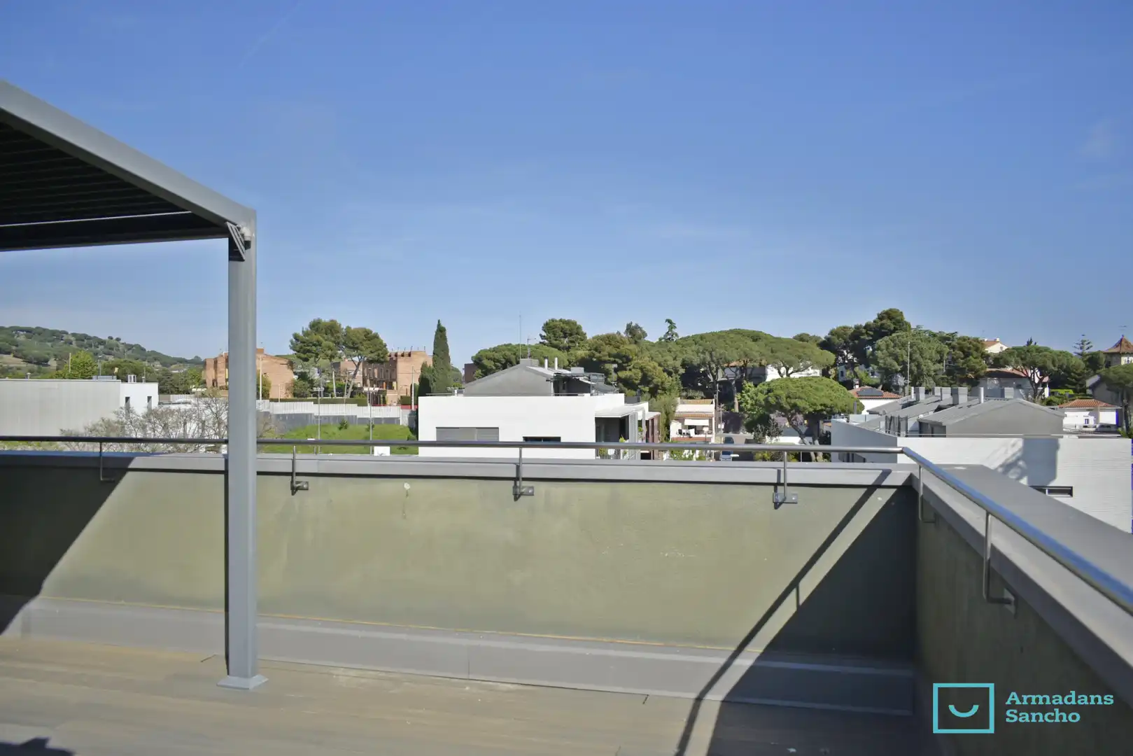 Terrace of Duplexes for rent in Tiana  with Air Conditioner, Parquet flooring and Terrace