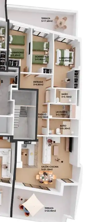 Attic for sale in Marín  with Heating, Parquet flooring and Terrace