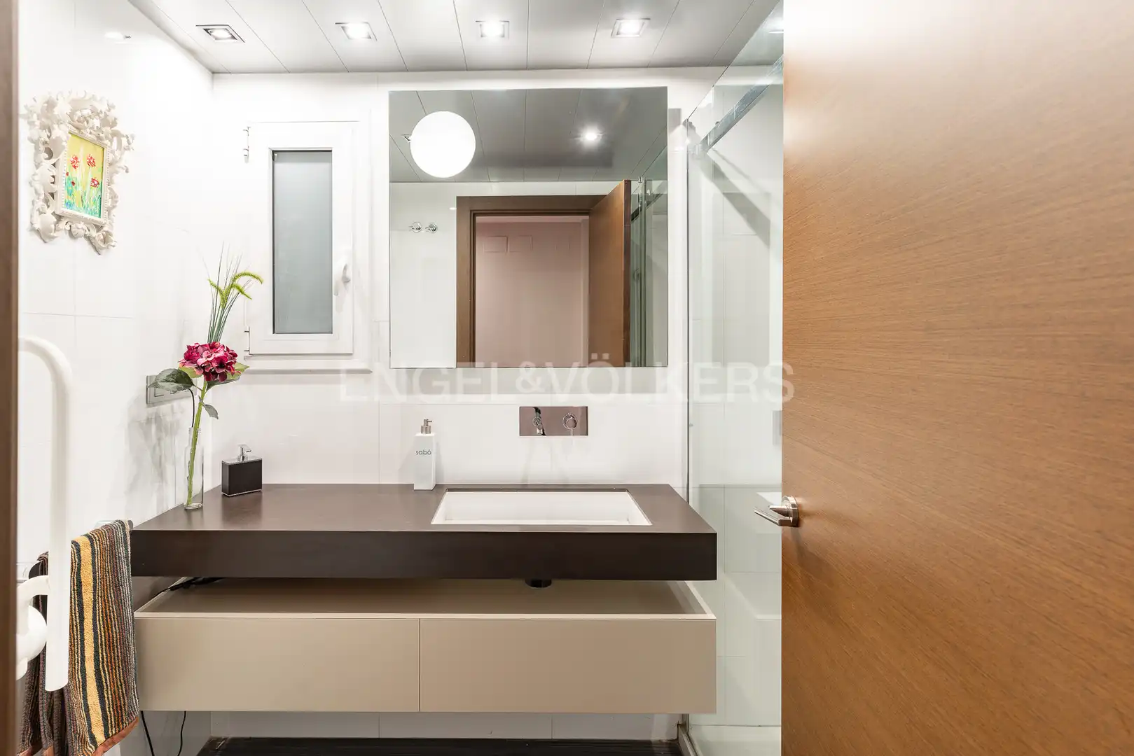 Bathroom of Flat for rent in Caldes d'Estrac  with Air Conditioner, Heating and Private garden