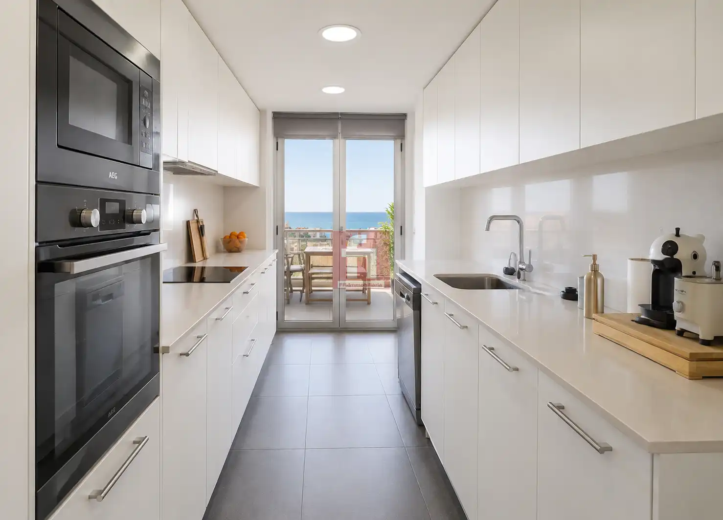 Küche von Wohnung zur Miete in Mataró mit Klimaanlage, Heizung und Parkett