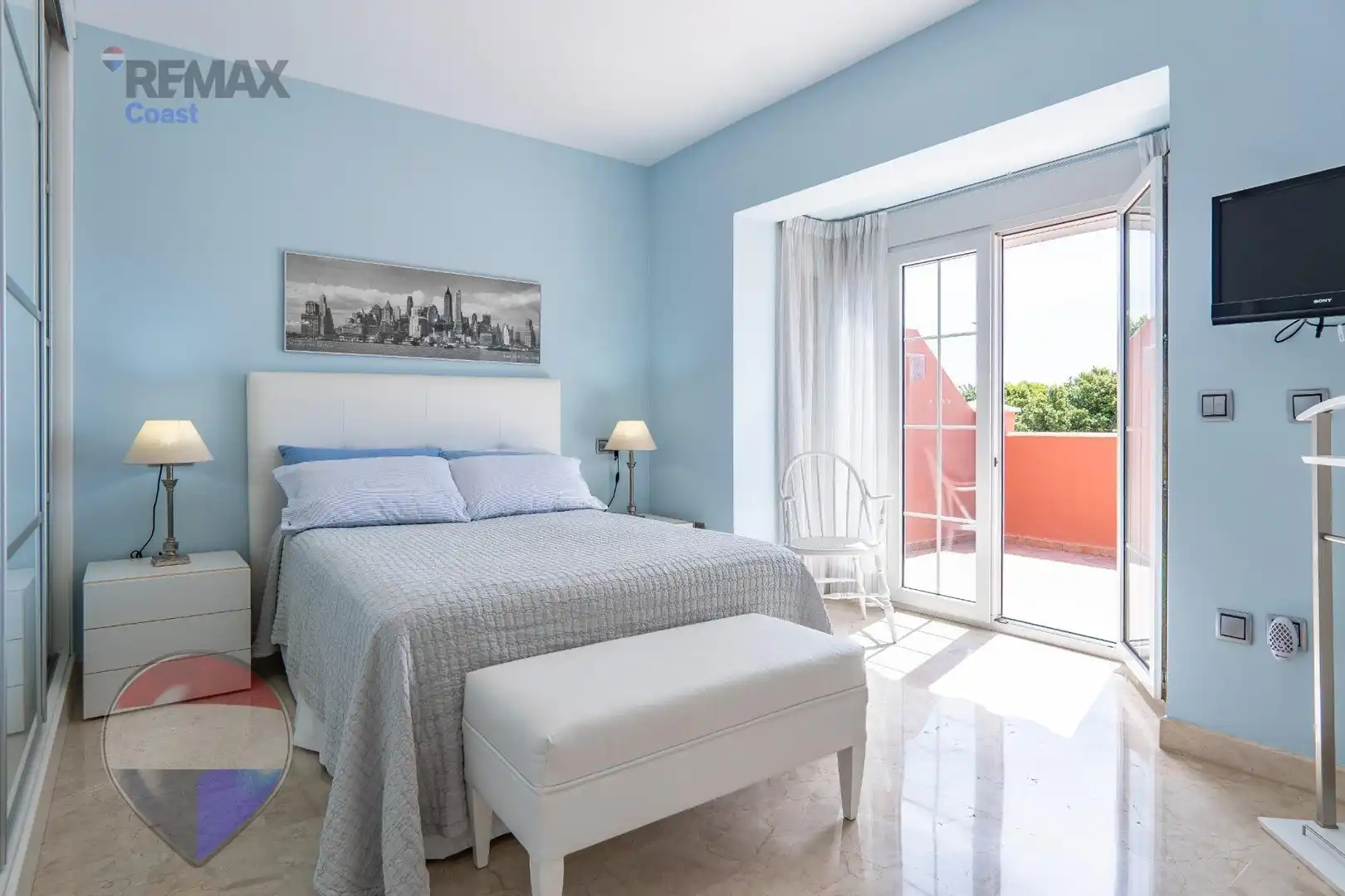 Schlafzimmer von Einfamilien-Reihenhaus zum Verkauf in Torremolinos mit Klimaanlage, Heizung und Terrasse