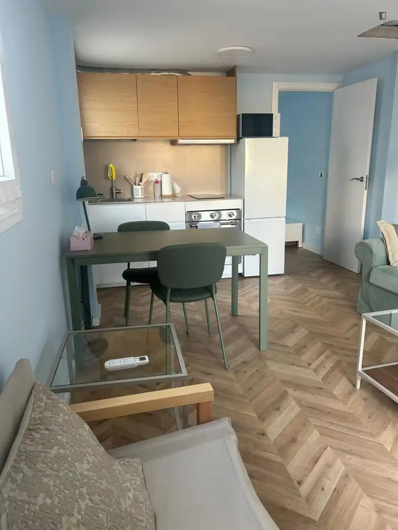 Menjador de Apartament de lloguer en Valencia amb Aire condicionat, Moblat i Forn