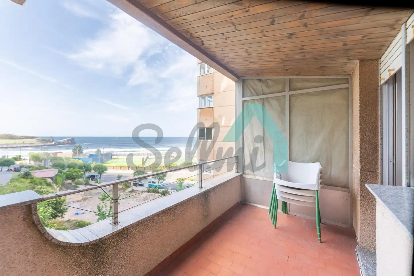 Terrasse von Wohnung zur Miete in Castrillón mit Heizung, Parkett und Terrasse