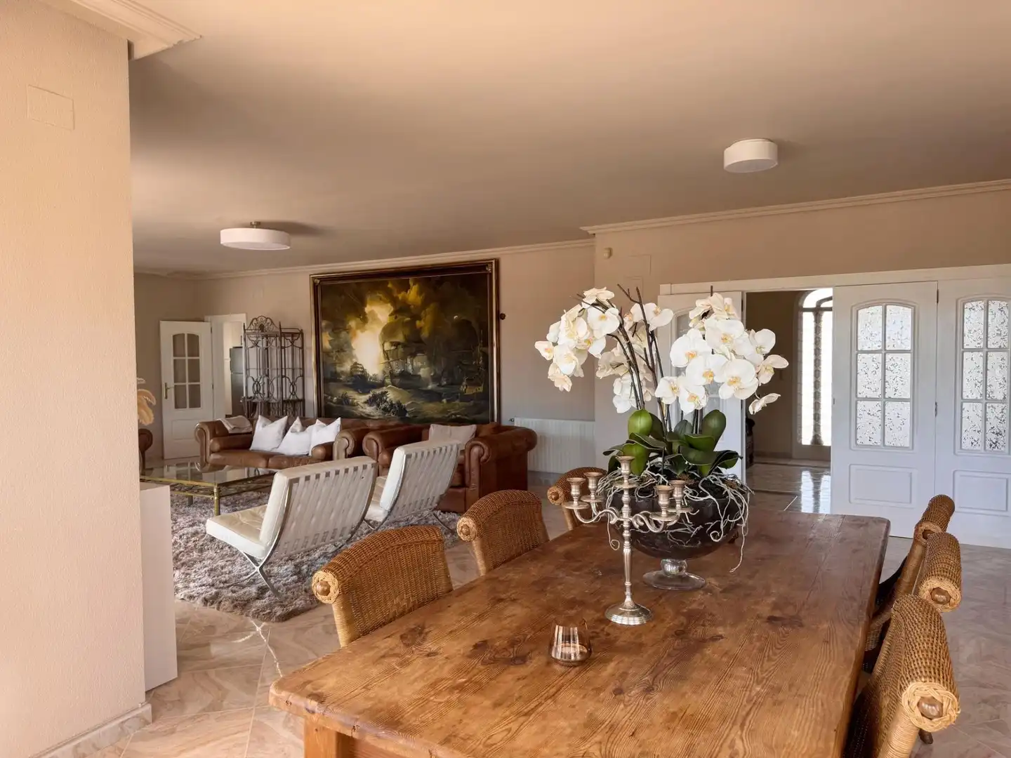 Comedor de Casa o chalet de alquiler en La Nucia con Aire acondicionado, Jardín privado y Piscina