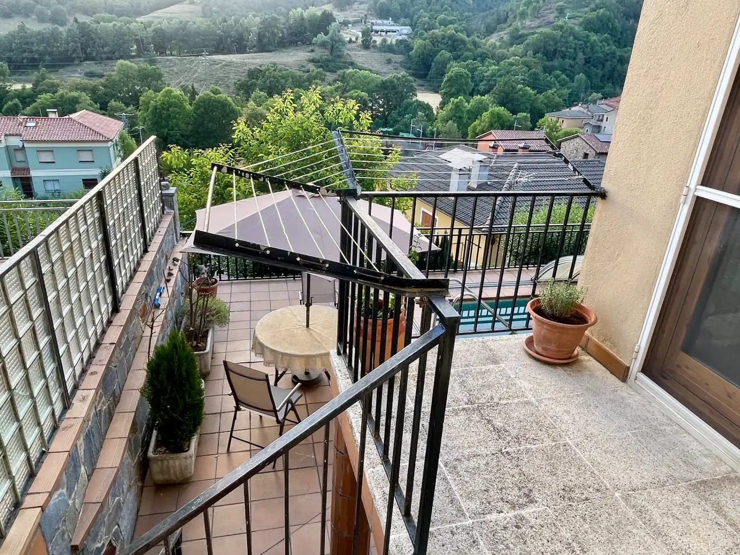 Terraza de Casa o chalet en venta en Sant Pau de Segúries con Aire acondicionado, Jardín privado y Terraza
