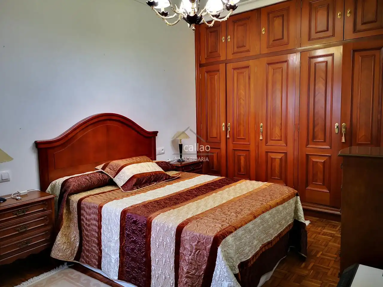 Bedroom of Flat for rent in Ferrol  with Heating, Parquet flooring and Storage room