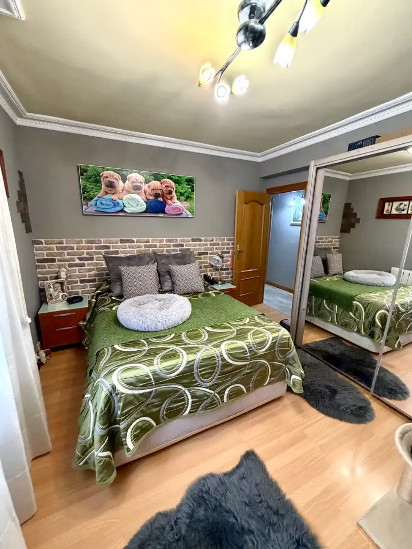 Bedroom of Flat for sale in Barakaldo   with Heating and Furnished