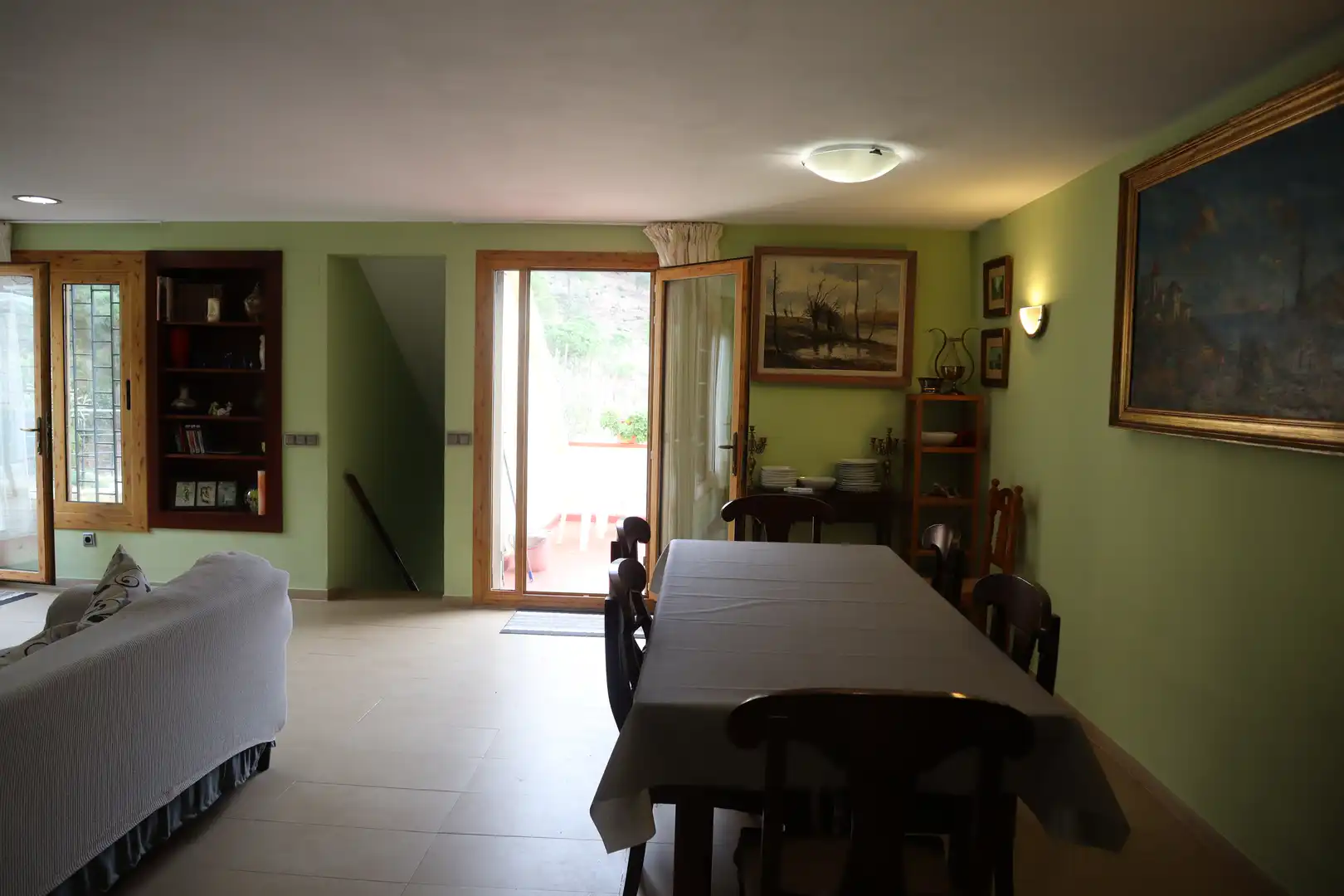 Esszimmer von Einfamilien-Reihenhaus zum Verkauf in Tossa de Mar mit Klimaanlage, Privatgarten und Terrasse