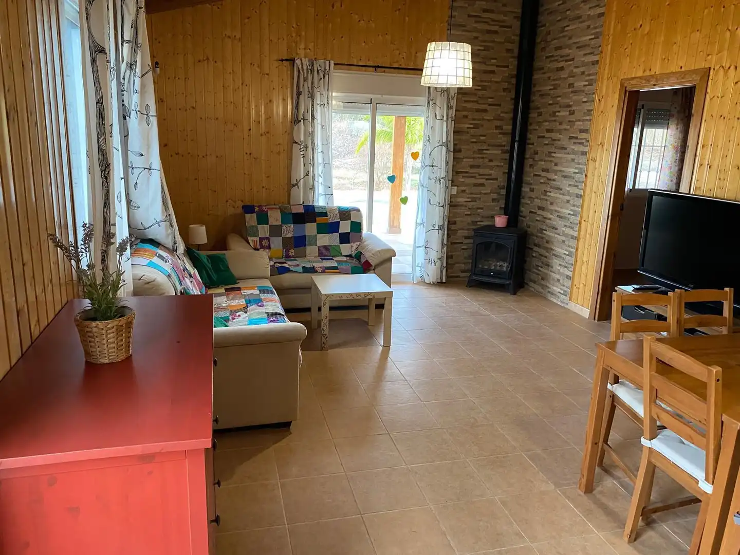 Sala d'estar de Finca rústica en venda en Pliego amb Jardí privat, Terrassa i Traster