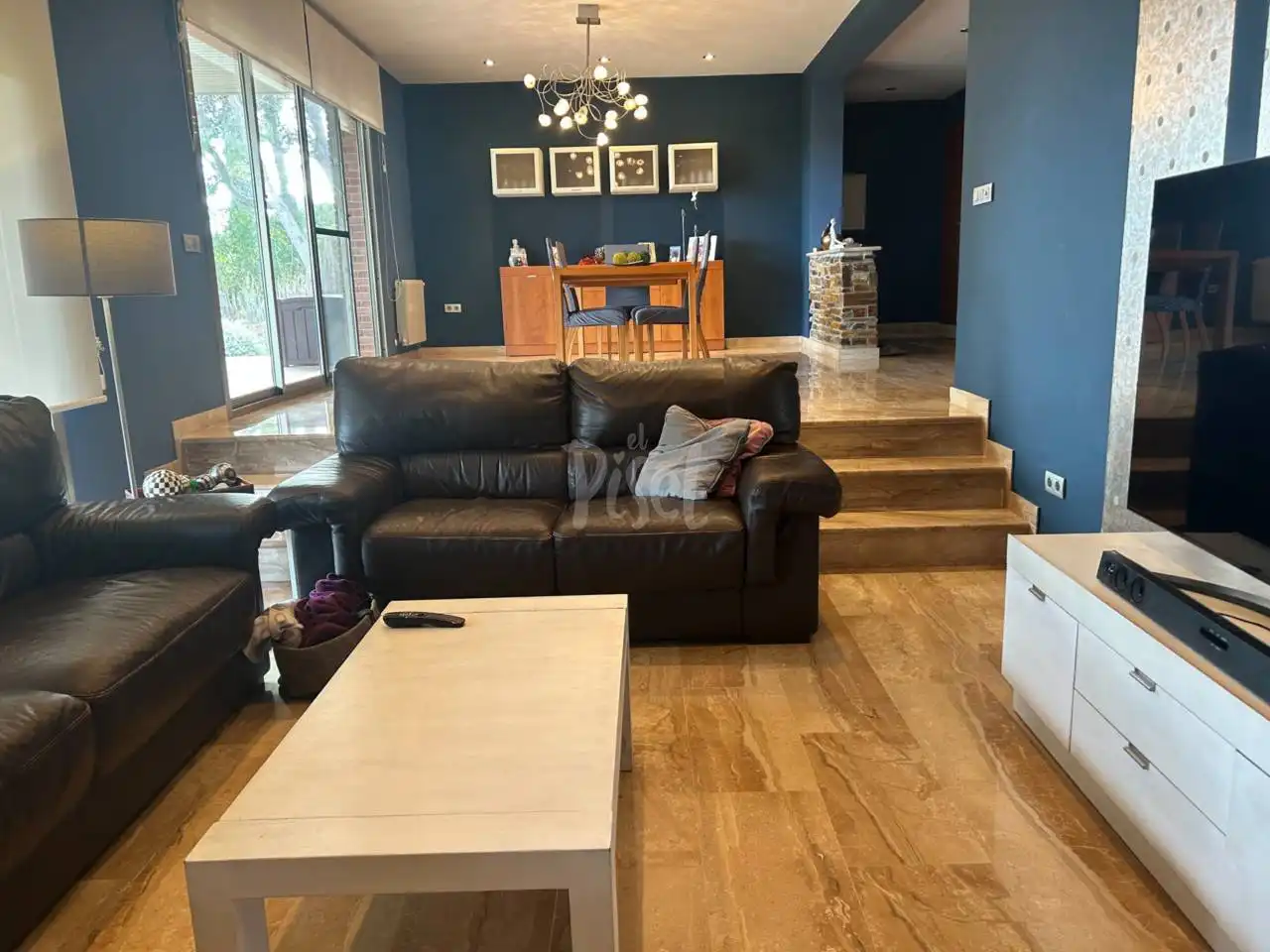 Sala d'estar de Casa o xalet en venda en El Catllar  amb Aire condicionat, Calefacció i Jardí privat