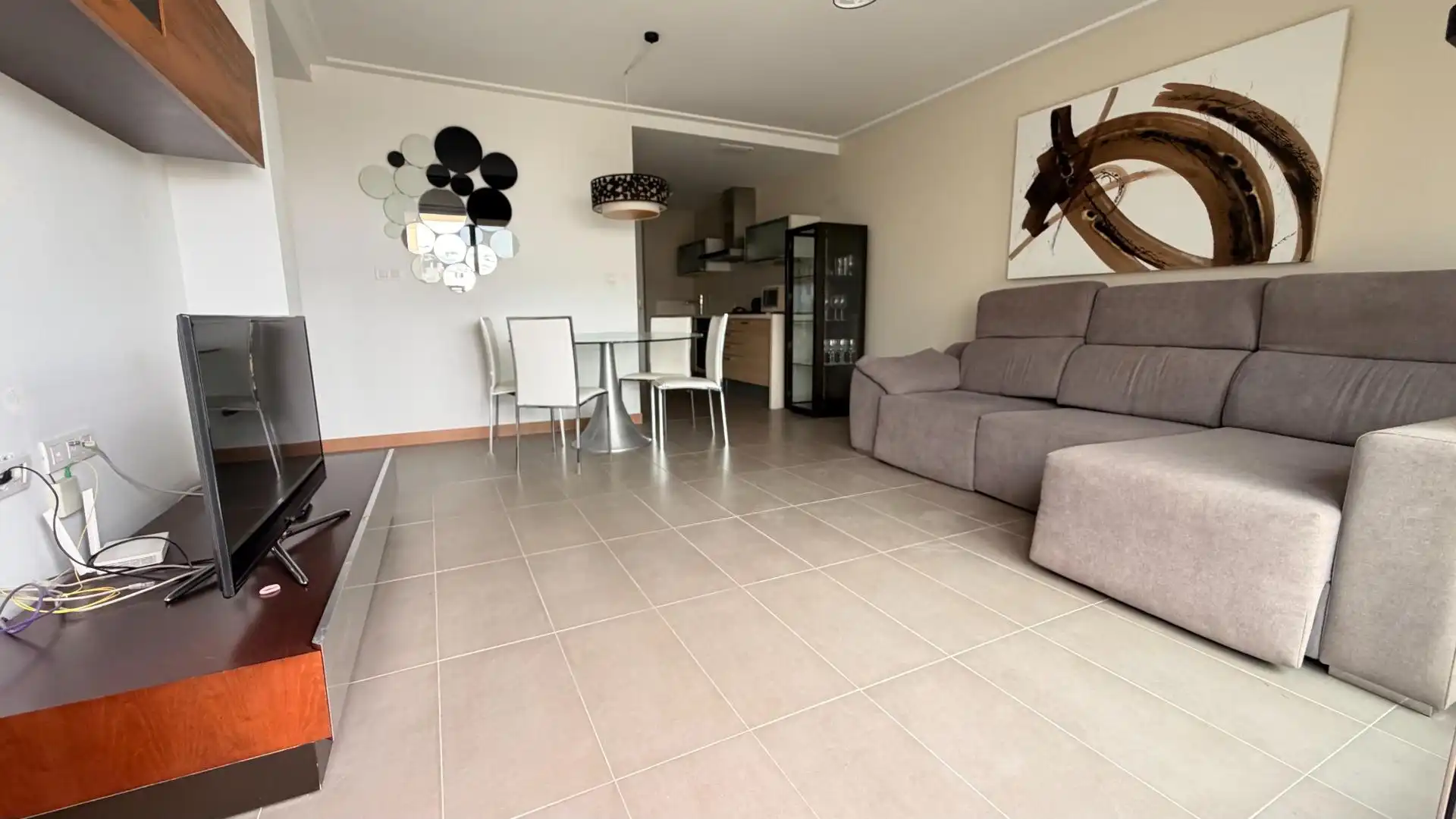Living room of Apartments for sale in Elche / Elx  with Air Conditioner, Private garden and Terrace