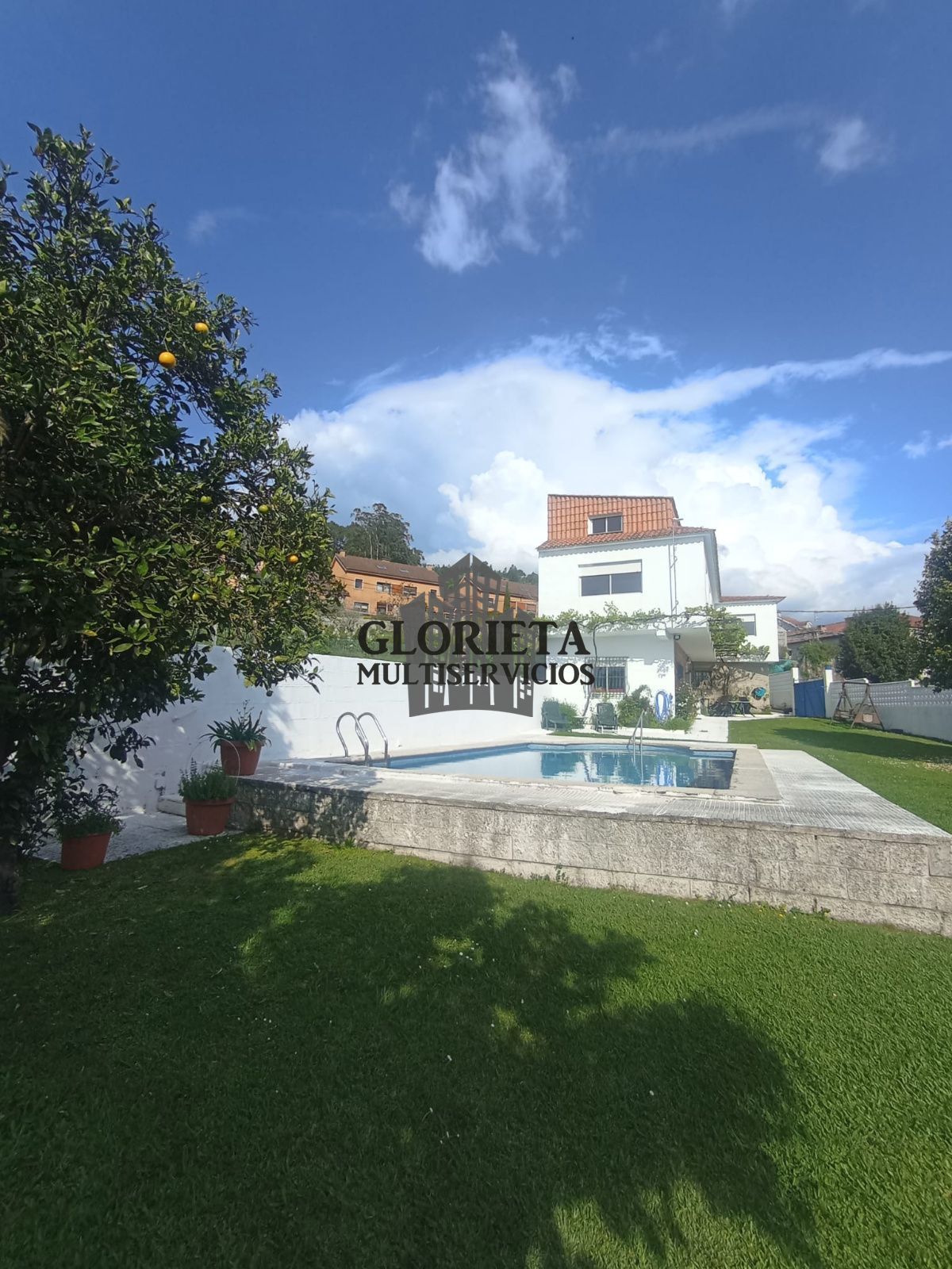 Jardín de Casa o chalet en venta en Gondomar con Calefacción, Parquet y Piscina