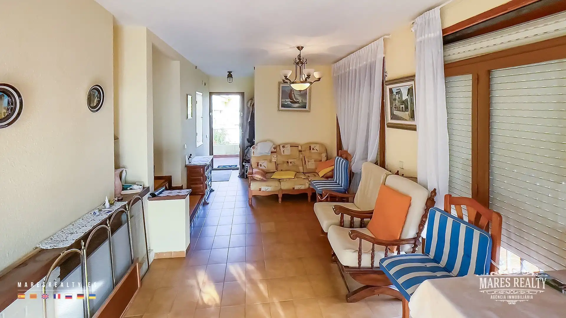Sala d'estar de Casa o xalet en venda en Lloret de Mar amb Calefacció, Jardí privat i Terrassa