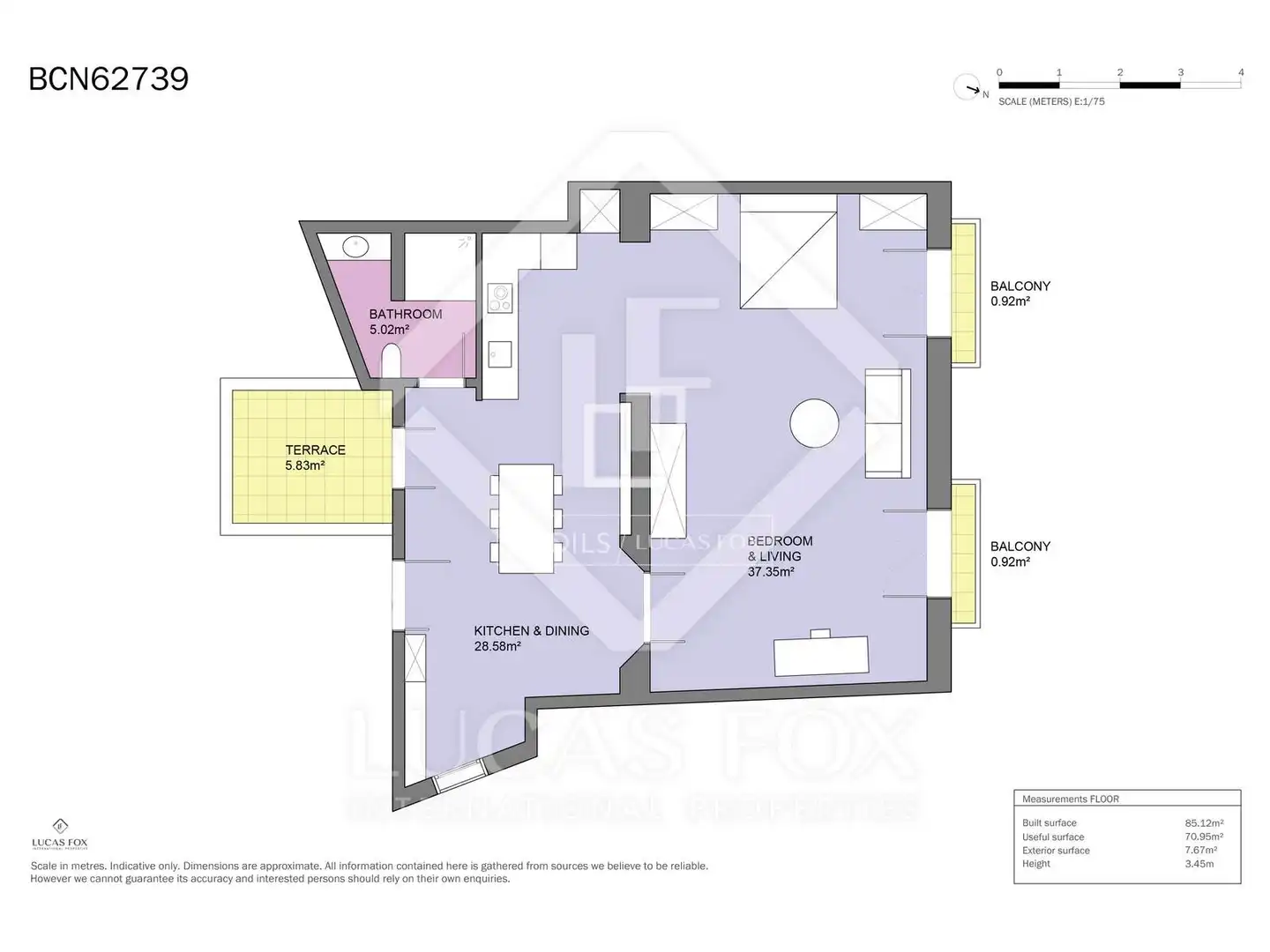 Piso en venta en Barcelona con Aire acondicionado, Calefacción y Terraza
