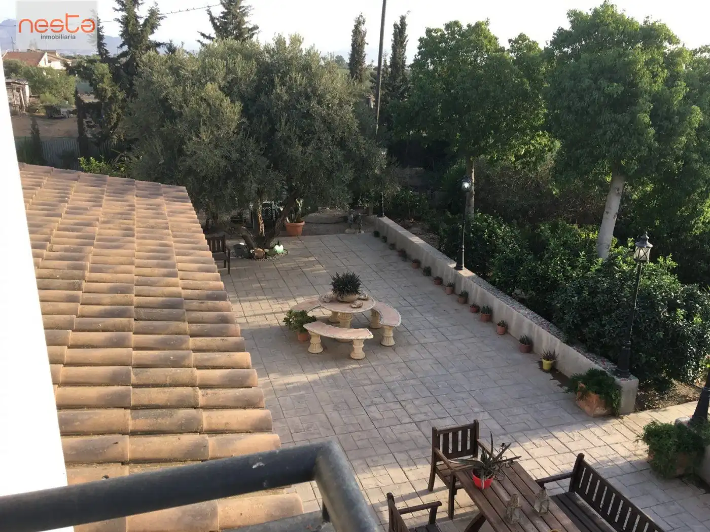 Terrassa de Finca rústica en venda en Lorca amb Aire condicionat, Jardí privat i Moblat