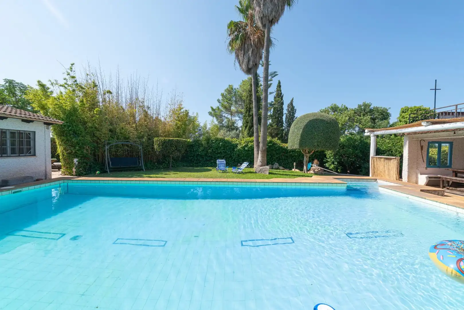 Piscina de Finca rústica en venta en Llucmajor con Aire acondicionado, Calefacción y Jardín privado