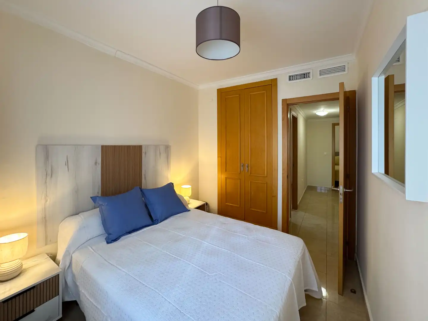 Bedroom of Flat for rent in Dénia  with Air Conditioner, Terrace and Furnished
