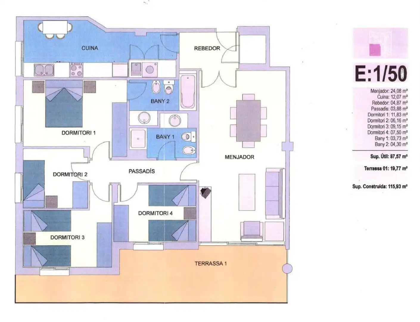 Piso de alquiler en Via Europa, Via Europa - Parc Central