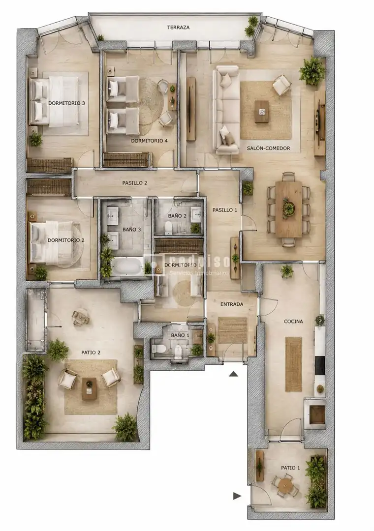 Piso en venta en Madrid con Aire acondicionado, Calefacción y Terraza