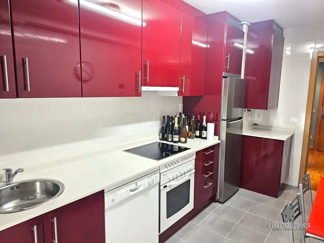 Kitchen of Flat for sale in Langreo  with Heating, Storage room and Furnished