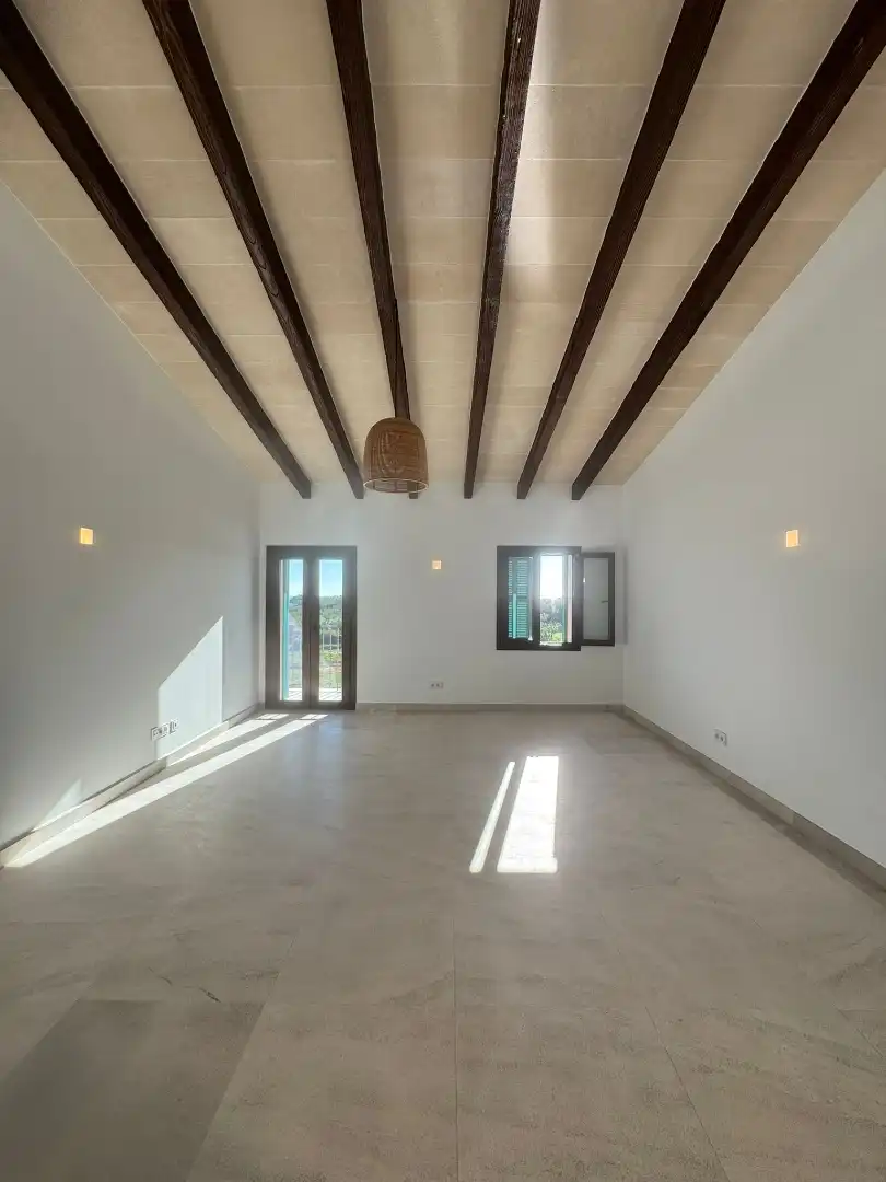 Wohnzimmer von Haus oder Chalet zur Miete in Felanitx mit Klimaanlage, Heizung und Privatgarten