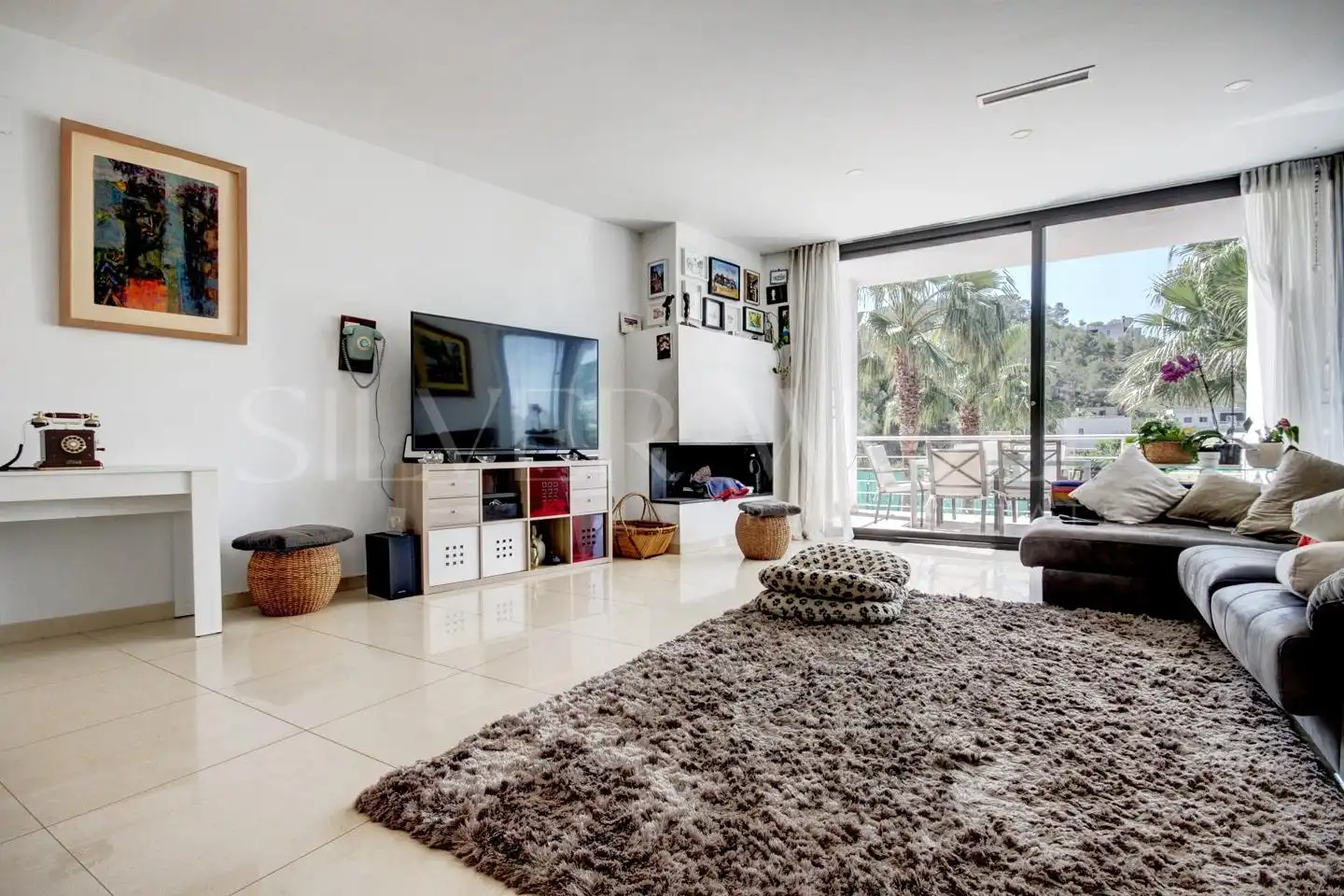 Living room of Houses for sale in Sant Pere de Ribes  with Air Conditioner, Private garden and Storage room