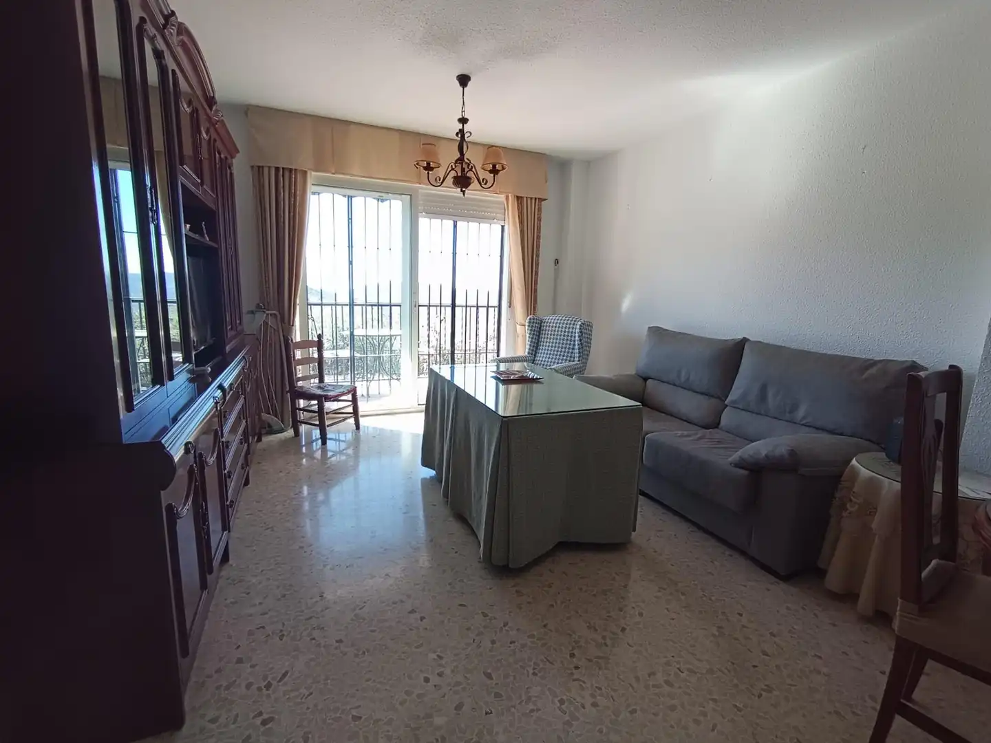 Living room of Flat for rent in Canillas de Aceituno  with Terrace, Storage room and Furnished