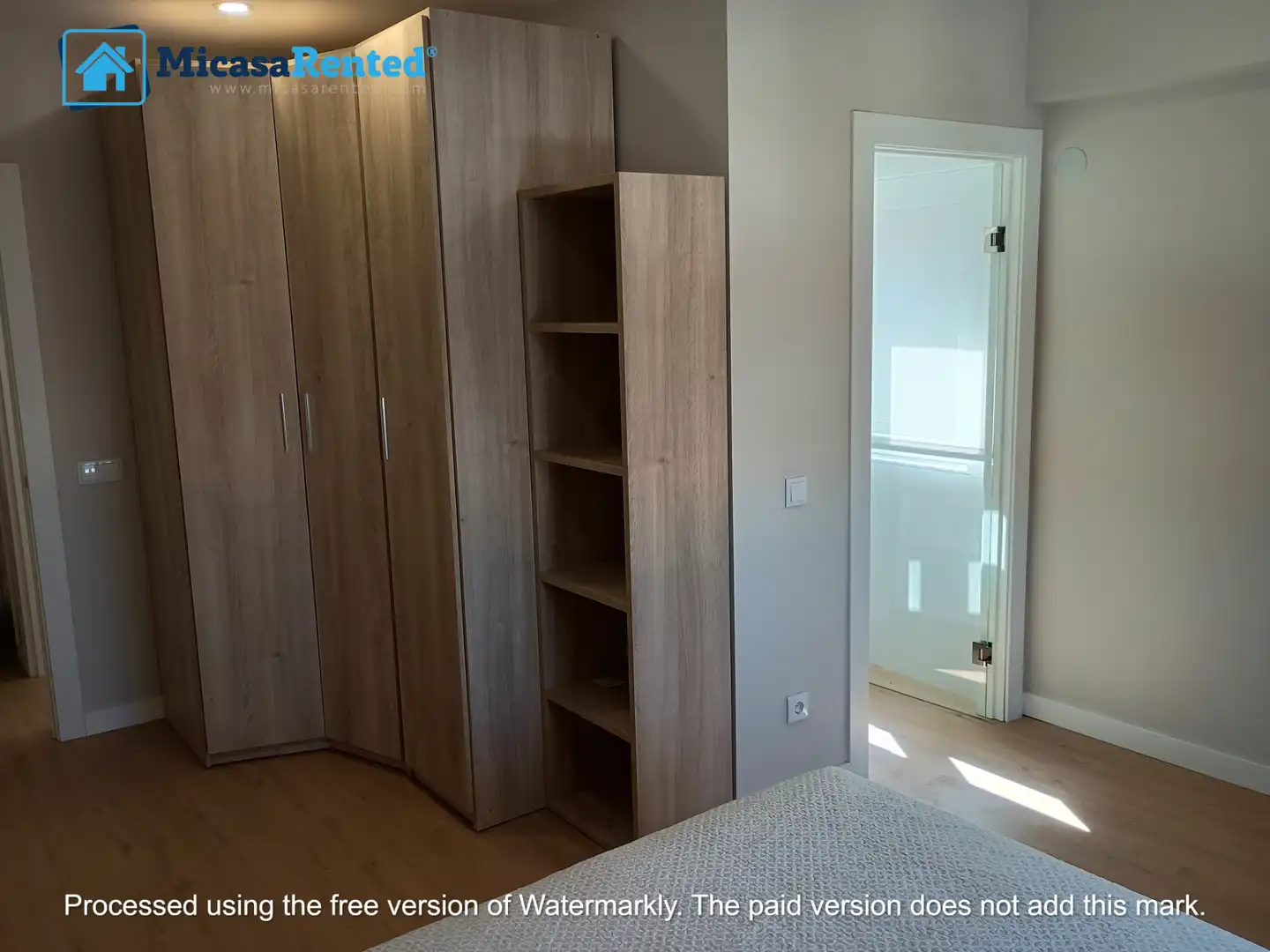 Schlafzimmer von Wohnung zur Miete in Santander mit Heizung, Möbliert und Ofen