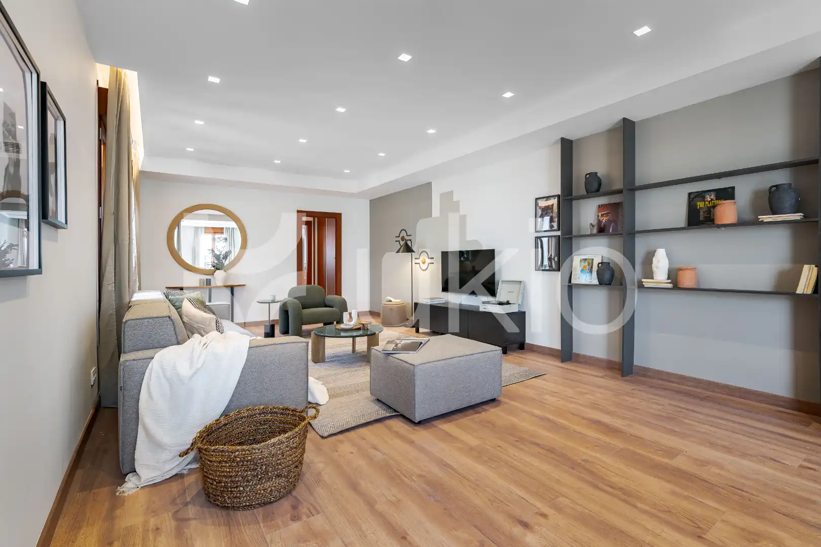 Sala de estar de Apartamento de alquiler en Madrid con Aire acondicionado, Calefacción y Terraza