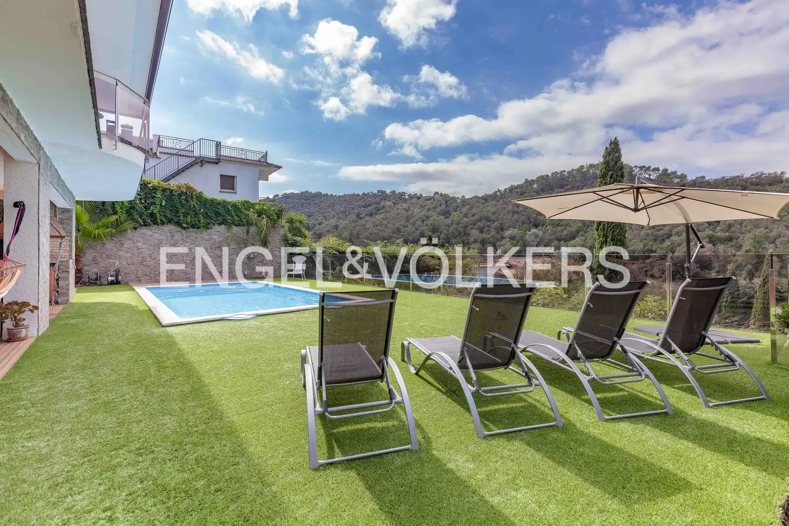 Terraza de Casa o chalet de alquiler en Llinars del Vallès con Aire acondicionado, Calefacción y Jardín privado