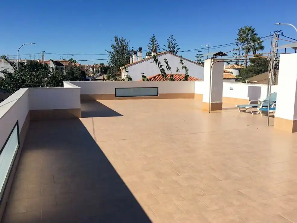 Terrassa de Casa o xalet de lloguer en Pilar de la Horadada amb Aire condicionat, Calefacció i Jardí privat