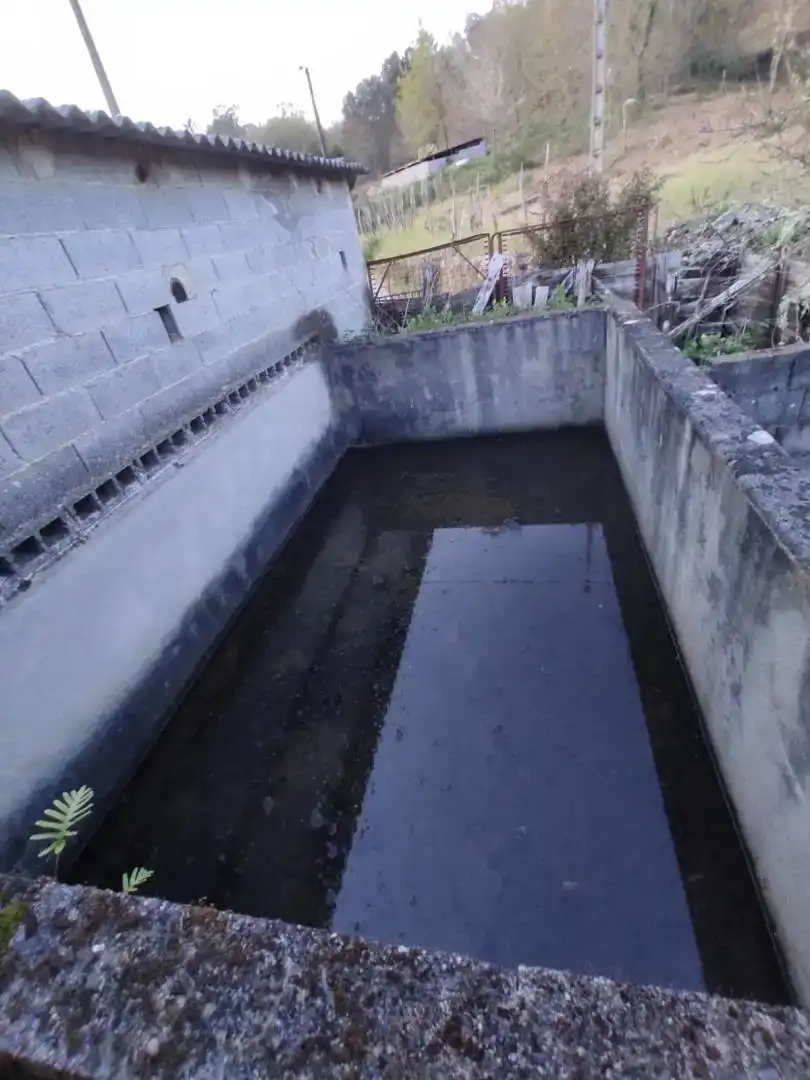 Piscina de Casa adosada en venda en A Peroxa  amb Balcó