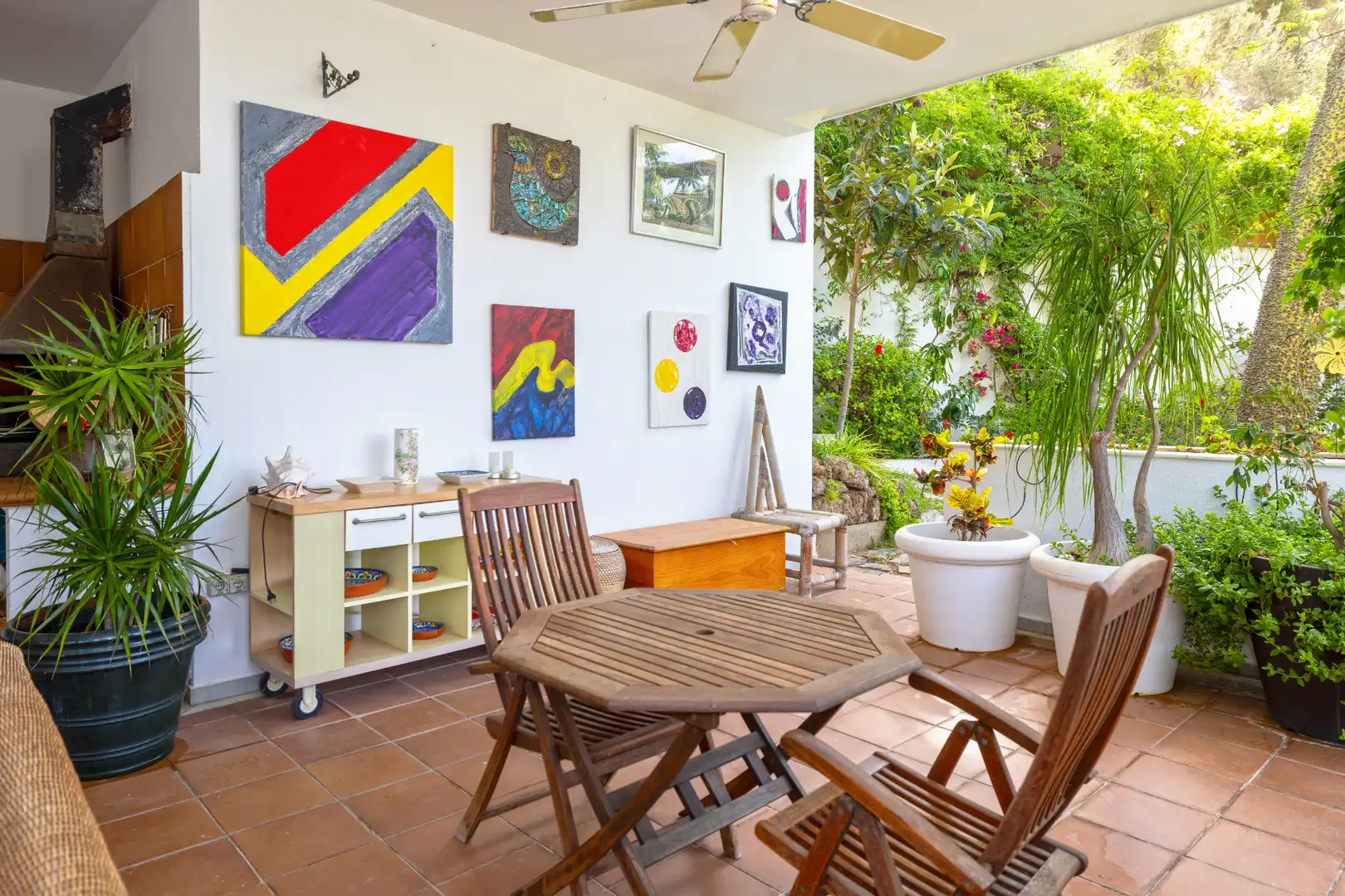 Terraza de Casa adosada en venta en Málaga con Aire acondicionado, Calefacción y Jardín privado
