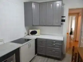 Kitchen of Flat for rent in Gijón   with Heating, Parquet flooring and Furnished