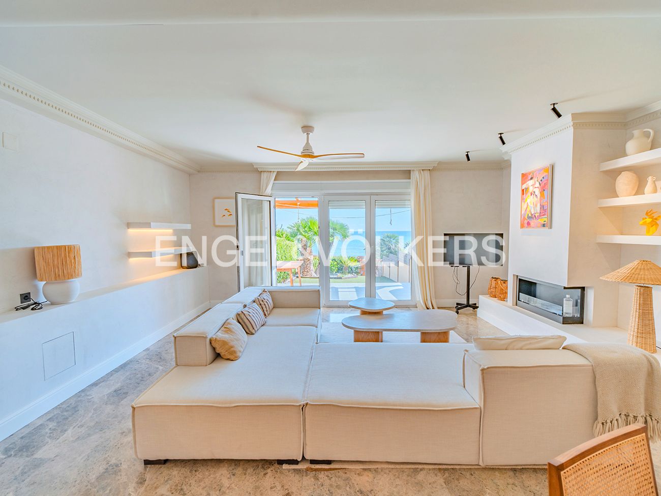 Living room of Single-family semi-detached for sale in El Campello  with Air Conditioner, Heating and Private garden