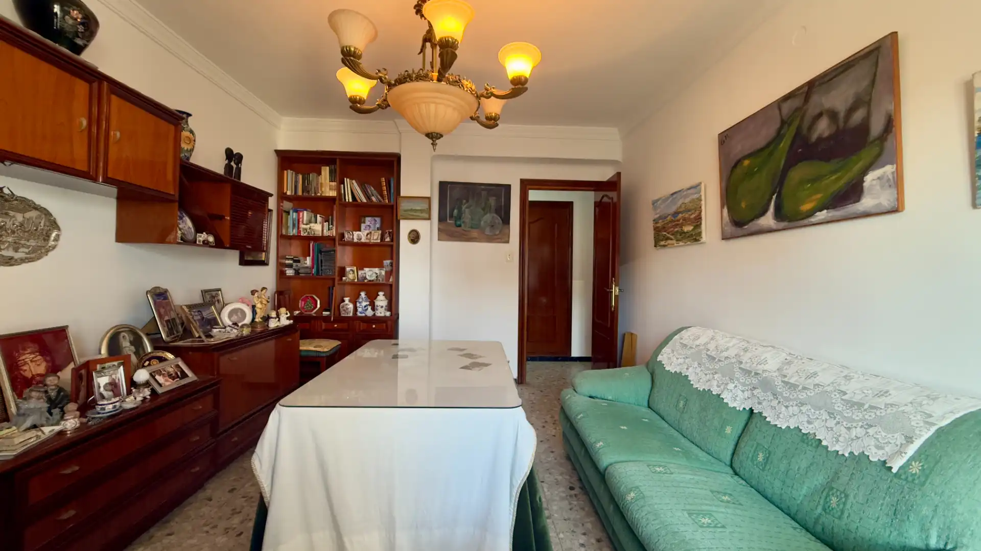 Sala de estar de Piso en venta en Cádiz con Aire acondicionado, Terraza y Amueblado
