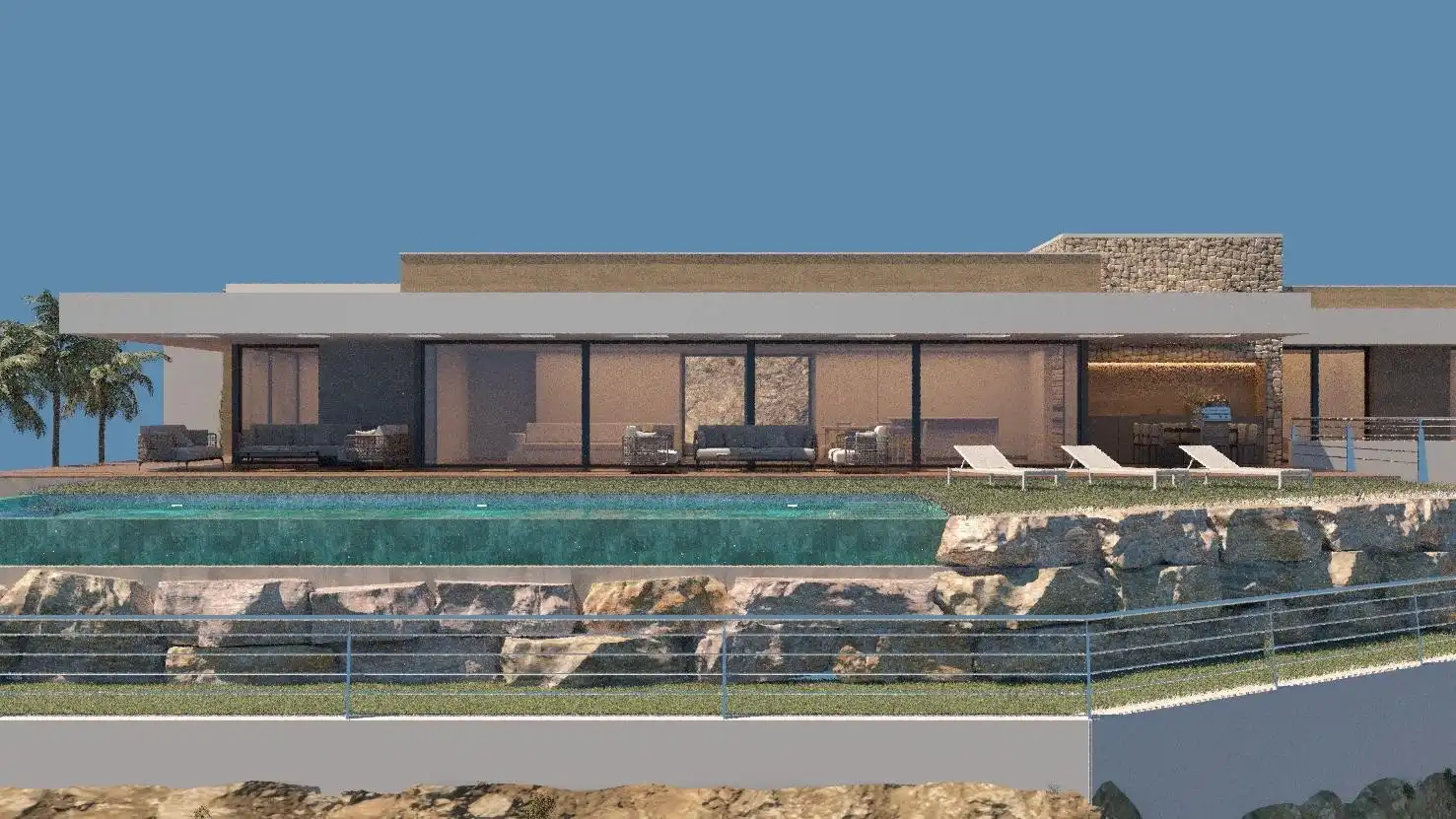 Piscina de Casa o xalet en venda en Rojales amb Aire condicionat, Jardí privat i Terrassa