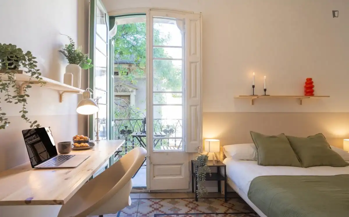 Bedroom of Apartments for share in  Palma de Mallorca  with Furnished, Oven and Washing machine