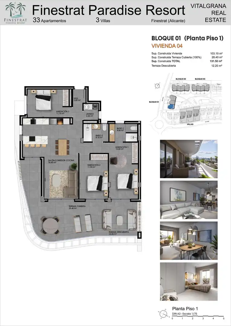 Appartement compact avec piscine à vendre à Balcón de Finestrat - Terra Marina, imagen 19