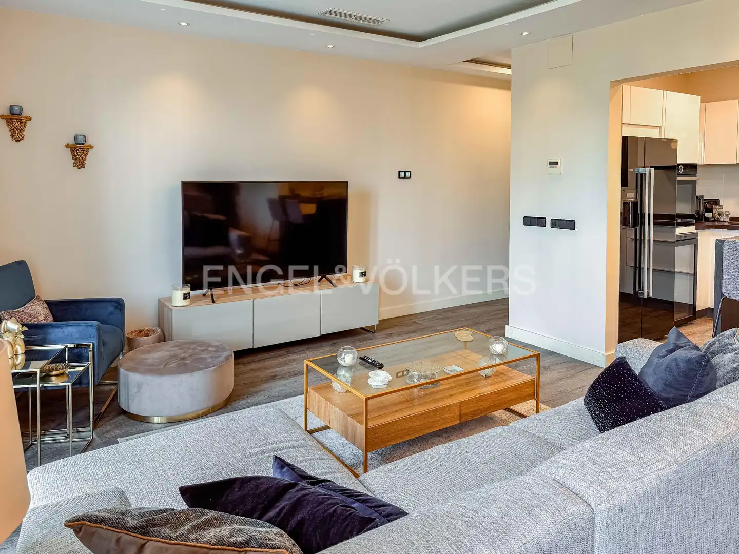 Sala d'estar de Pis de lloguer en Barcelona amb Aire condicionat, Calefacció i Moblat