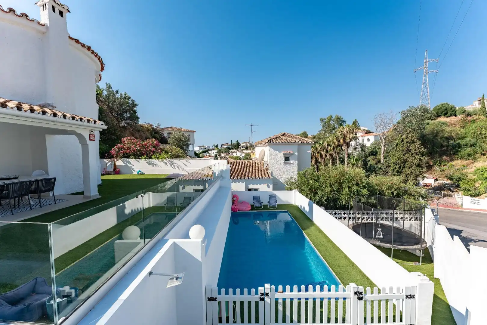 Piscina de Casa o xalet en venda en Benalmádena amb Aire condicionat, Calefacció i Jardí privat