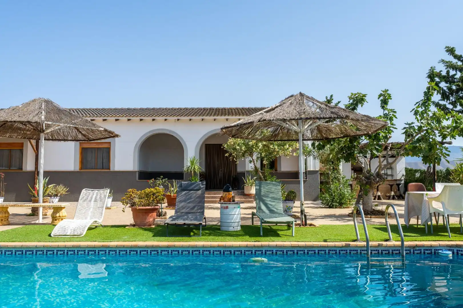 Jardín de Finca rústica en venta en Tabernas con Aire acondicionado, Jardín privado y Piscina