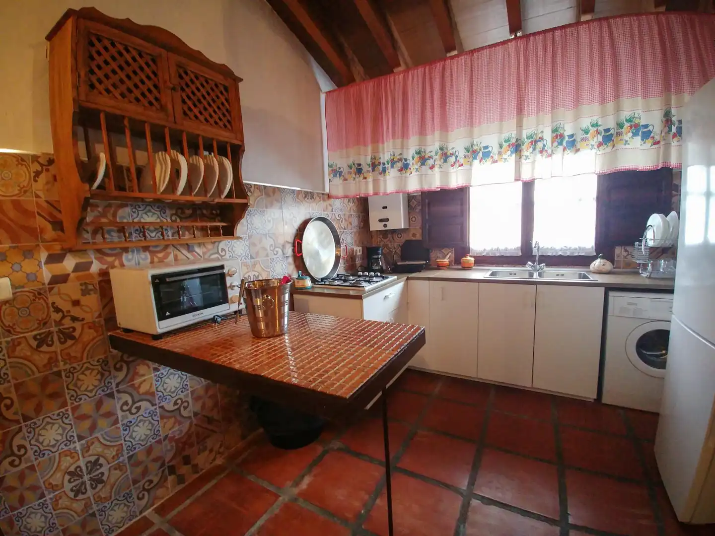 Cocina de Finca rústica en venta en Almogía con Aire acondicionado, Terraza y Piscina