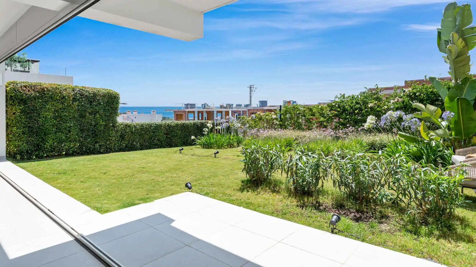Terraza de Apartamento en venta en Estepona con Aire acondicionado, Jardín privado y Terraza