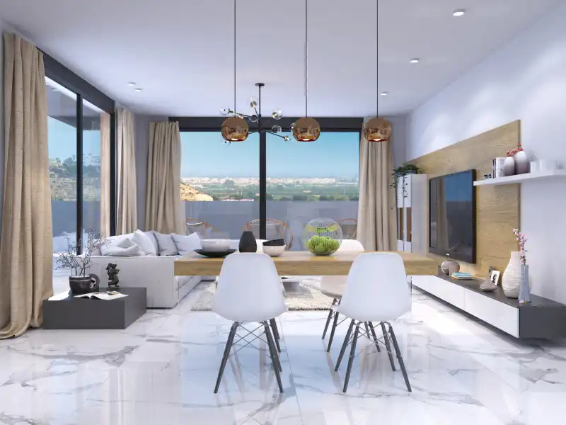 Sala d'estar de Casa o xalet en venda en Rojales amb Aire condicionat, Jardí privat i Terrassa