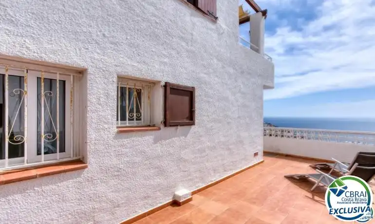 Terraza de Finca rústica en venta en Roses con Calefacción, Amueblado y Piscina comunitaria