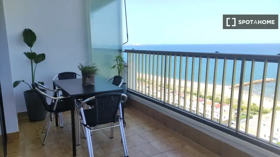 Terraza de Piso de alquiler en Xàtiva con Aire acondicionado, Calefacción y Amueblado